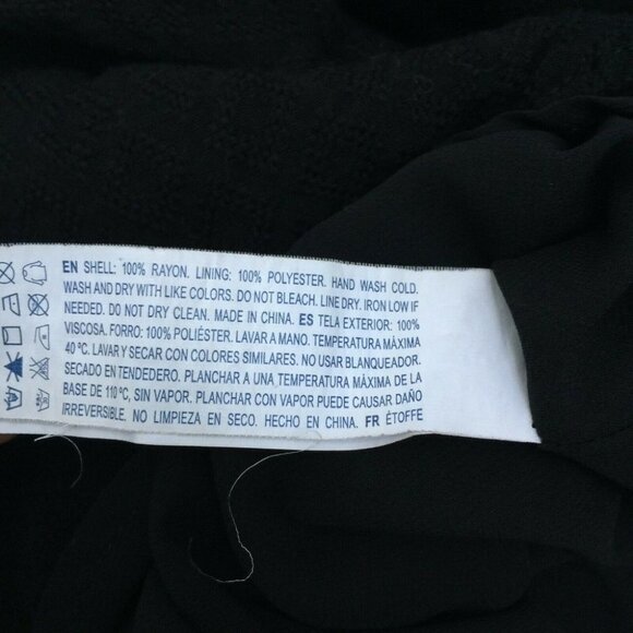 FOREVER 21 Black Peasant Tunic Top Tassels Blouse - Picture 2 of 7